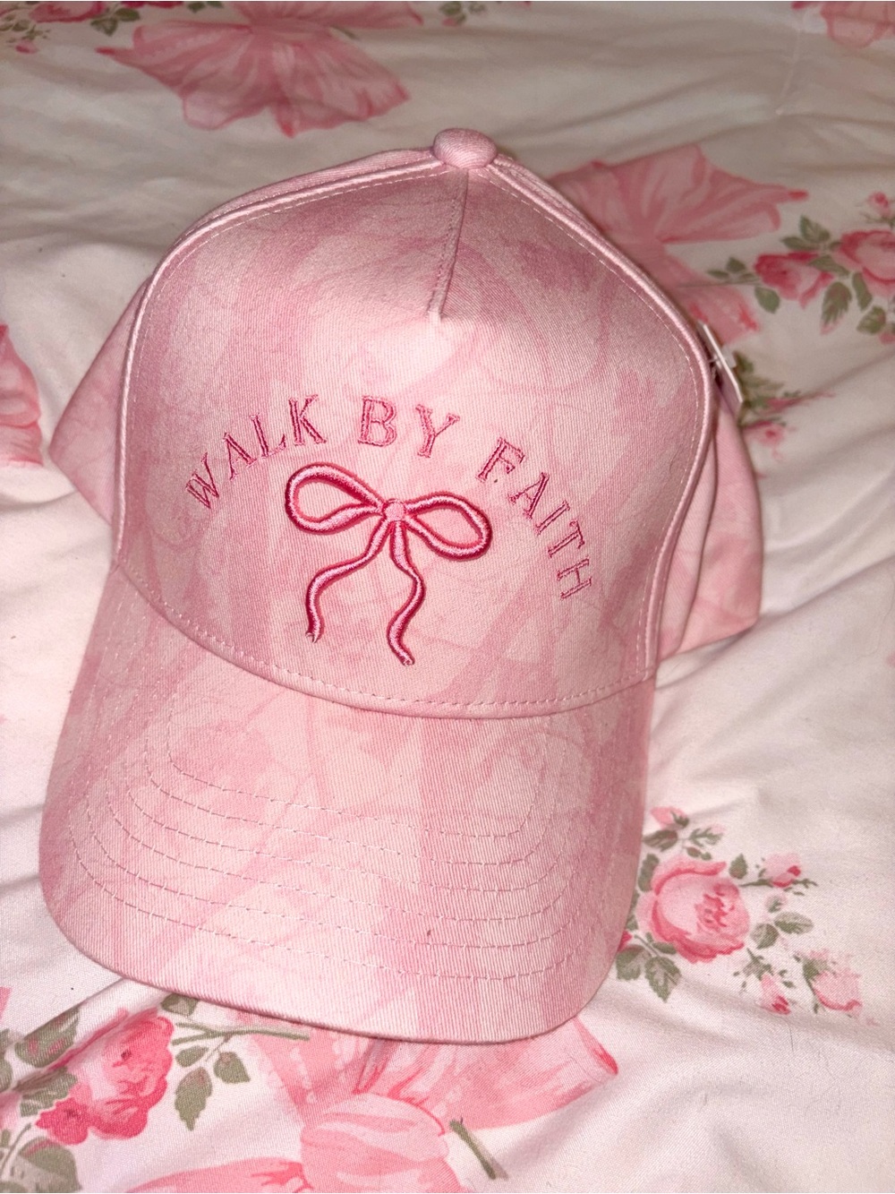 Altar'd State Soft Pink Embroidered Cap
